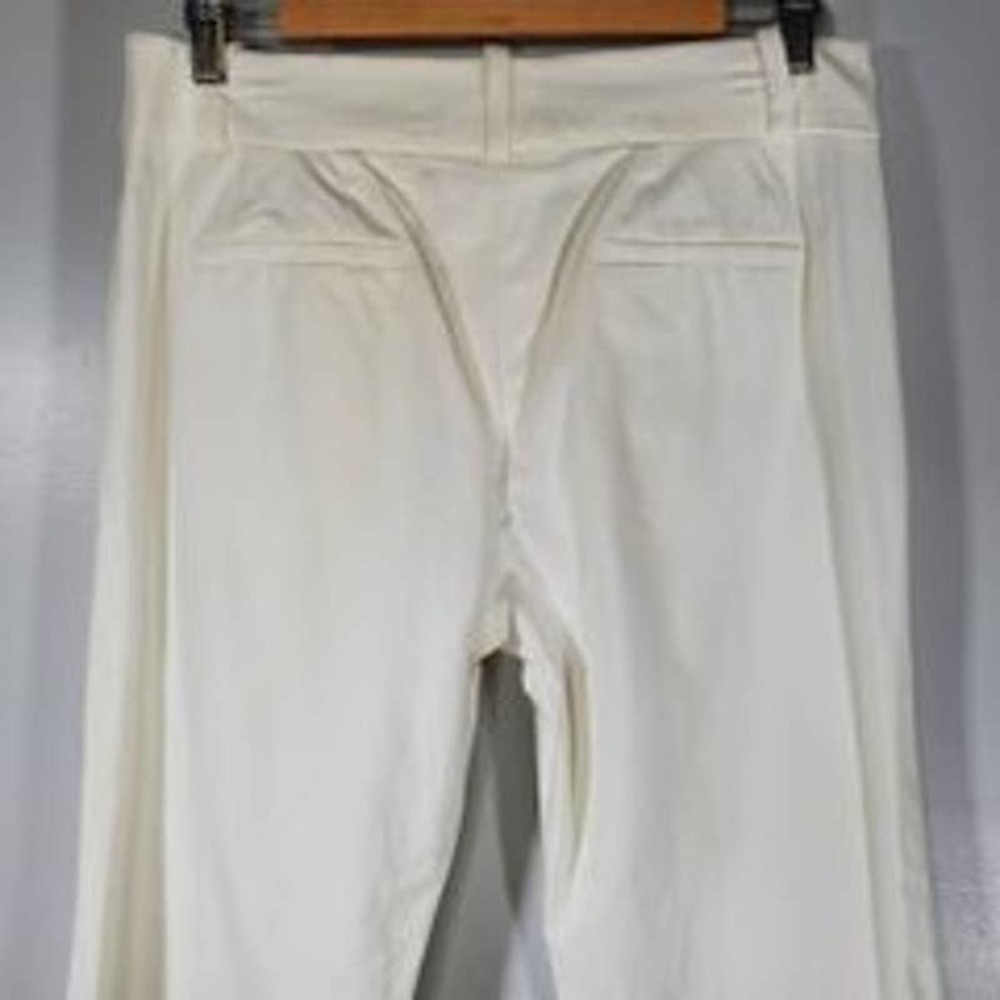 Piazza Sempione Straight Leg Slacks Pants Ivory Size 10 / IT 46 - Picture 5 of 9